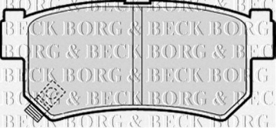 BORG & BECK bbp1790 -  Комплект тормозных колодок, дисковый тормоз